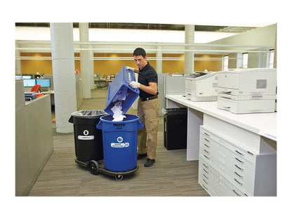 Rubbermaid Commercial Products Dolly for BRUTE Trash Can Wheels Black for Restaurants/Back of House/Offices/Warehouses/Airports/Commercial Environments