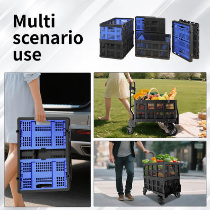 Discounted Combination of 2-in-1 Folding Hand Truck and Folding Storage Box.