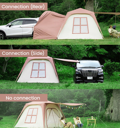 S'more Etana SUV Tent for Camping, Waterproof Car Tent, Easy Setup for Car Camping, Family Glamping, 13' W X 13' L X 5.9' H