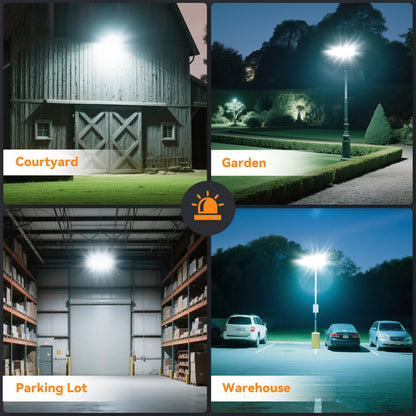 SOLLA 600W LED Flood Light Outdoor, 60000LM Super Bright Stadium Light, IP66 Waterproof 6000K Daylight, 3 Heads Adjustable Outdoor Floodlights for Backyard, Parking Lot,Stadium, Field(2 Pack)