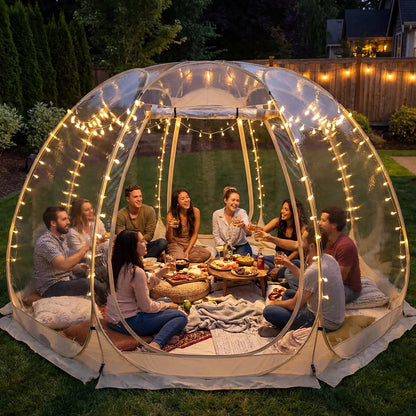 Pop-Up Bubble Tent,A Big Tent that Can Accommodate 12 People,is Cold-Proof, Wind-Proof and Rain-Proof, Suitable for Outdoor Parties and Activities in Cold Weather