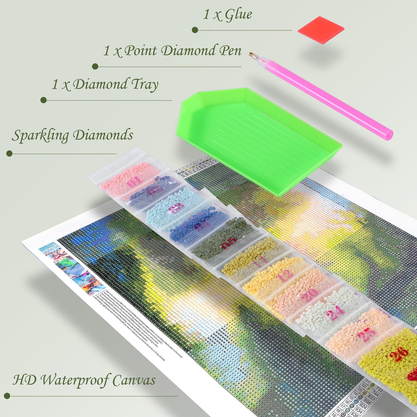 YEEIFFD Diamond Dots DIY Kits Firefighter Fire Engine Truck Stitch Diamond Art Painting 5D Full Round Drill Paint by Diamonds Gem Art for Beginners Living Room Bedroom Decor 12x16 inch