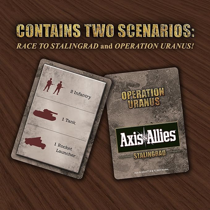 Renegade Game Studios Games Axis &amp Allies Stalingrad WWII Strategy Board Game with 150+ Miniatures Two Player Tactics Ages 14+