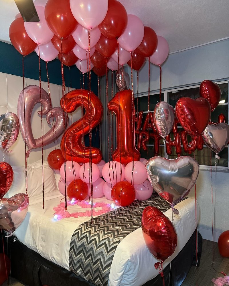 Red Number 2 Balloon 40 Inch, 2nd Birthday Decoration for Toddlers Girls Boys, Sparkling 2 Number Balloon Party Decor