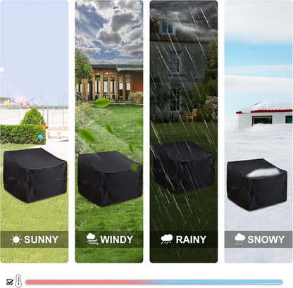 ALSTER Outdoor Chair Covers - Durable Waterproof Black Furniture Covers | 2 Pack (29" L x 30" W x 36" H)
