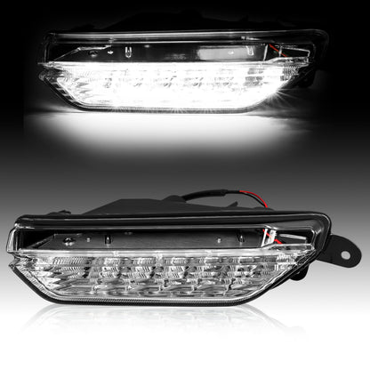 HECASA Daytime Running Light Left for 2016-2017 Infiniti QX50, LED DRL Lamp, Clear Lens, Model MO-3461