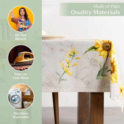Maison d' Hermine Table Cloth Square Table 100% Cotton 54 x 54 Inches Tablecloth Reusable Decorative for Dining Kitchen Room Farmhouse Home Gifts for Mothers Day Spring Summer - Candice