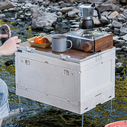 Ergocar Multi -Function Folding Storage Box,Which Can Stack The Storage Box, Suitable For Camping Supplies Storage, Snack Storage, Car Trunk