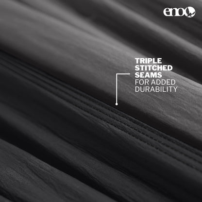 ENO Bundle, Includes The SingleNest Hammock & Atlas Suspension System, Lightweight, Durable Hammock with Straps for Camping, Hiking & Travel, Charcoal/Black