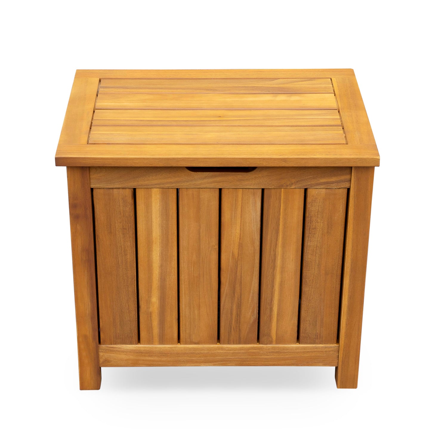 Christopher Knight Home Kensy Acacia Wood Outdoor Storage Box, 30 Gallons Wooden Patio Deck Box, Garden Backyard Storage Bench, Outdoor Storage Container for Patio Furniture Cushion, Tool, Teak Finish