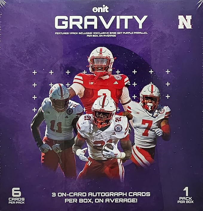 2025 Onit Gravity College Football Card Breaker Edition Box (Nebraska Cornhuskers)