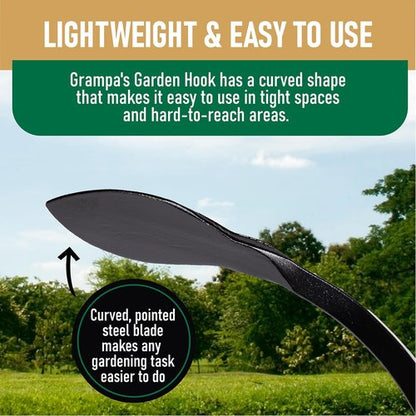 Grampa's Garden Hook - Versatile Weed Puller & Hand Cultivator Tool - Lightweight & Durable Design
