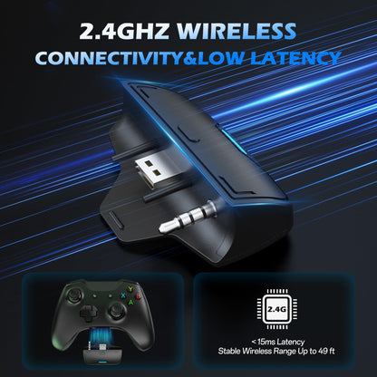 BINNUNE Xbox Wireless Gaming Headset for Xbox Series X/S, Xbox One,120H Ultra-Long Battery, Bluetooth 5.3 Gaming Headphones with Noise-Canceling Mic, Comfortable Over-Ear Headphones