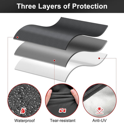 LBTING Grill Cover - 40-Inch Heavy Duty Waterproof & UV Resistant BBQ Cover for Most Brands