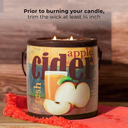 A CHEERFUL GIVER 95hr 20oz Scented Candle - Aunt Kook's Apple Cider - Multi-Wick Glass Candle - Gifts For Men and Women