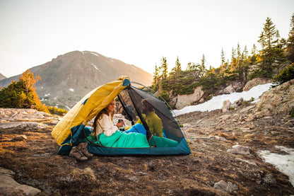 Kelty Far Out Backpacking Tent + Tent Footprint Package, 2 or 3 Person Capacity, Backpacking Starter Kit and Camping Shelter, Stuff Sack Included (3 Person)