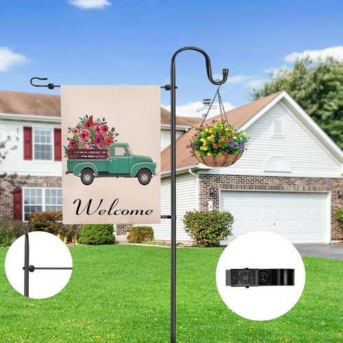 Heavy Duty Garden Flag Stand by [Brand Name] - 46-Inch Holder for 12x18 Flags | Perfect for Patio & Yard Decor