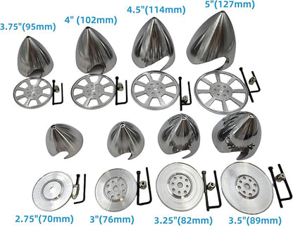 Metal Propeller Spinner Dia 70mm-127mm CNC Plane Spinner for DLE Gasoline Engine DLE20 DLE30 DLE55 DLE111 DLE222 RC Airplane (3.25(83MM))