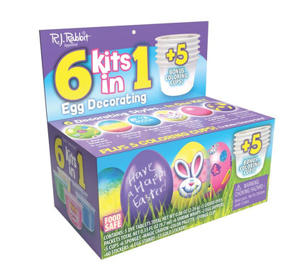 Easter Unlimited 6 in 1 Egg Deco Kit