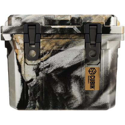 Cubix Outdoors QuadraX 10QT Rotomolded Cooler – 3-Day Ice Retention, Personal Hard Cooler for Camping Fishing Hunting Tailgating Lunch Job Site, 2 Cup Holders, Bottle Opener, Limited