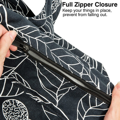 KUAK Extra Large Yoga Mat Bag with Zippered Top & 5 Pockets - Premium Waterproof Fabric Tote with Yoga Mat Carrying Strap for Pilates, Gym, Fitness Block & Gear