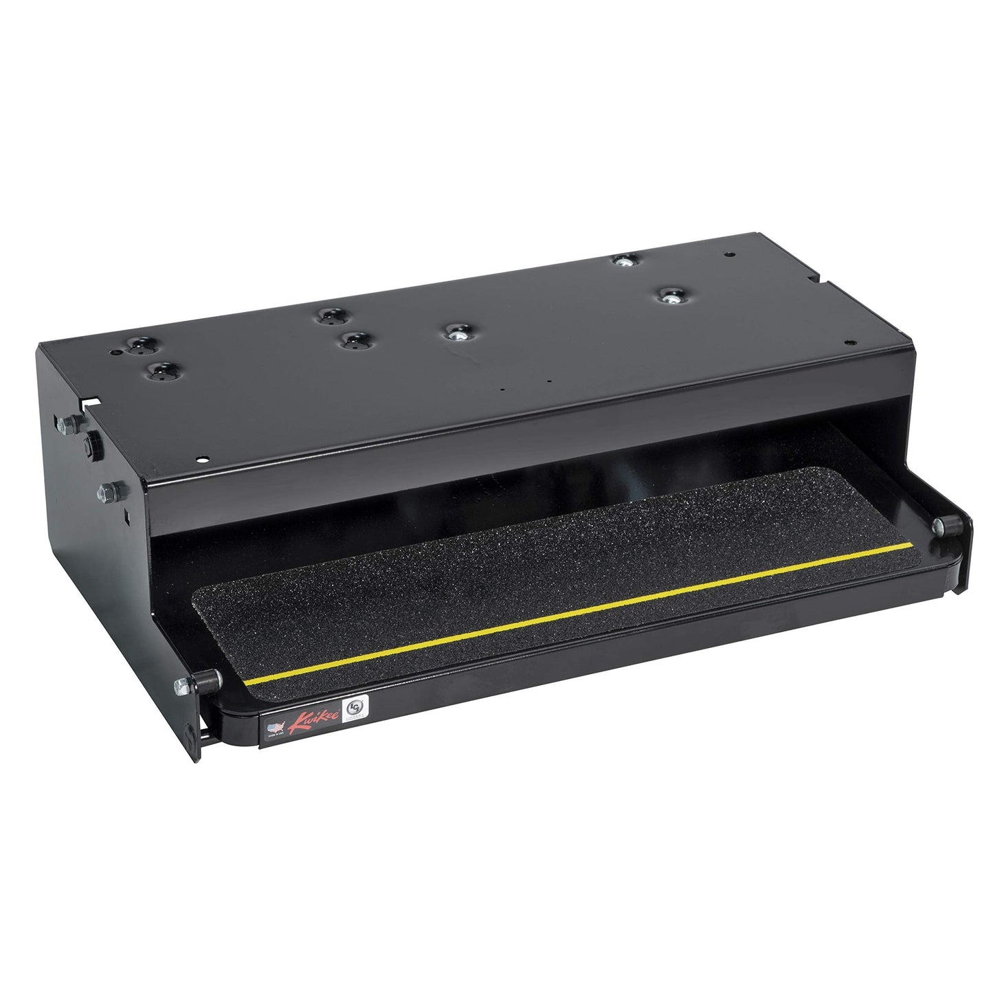 Kwikee 26 Series Electric Step Assembly, Logic Control Unit, Power Switch Kit for RV, Travel Trailers, Hidden Light, 8.5" Step Rise, Anti-Slip Surface, 12V DC Motor, Steel Construction - 3711363