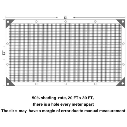 3 Pcs Plant Shade Tent & 20 x 30 FT Shade Cloth 50%
