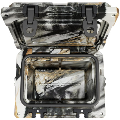 Cubix Outdoors QuadraX 10QT Rotomolded Cooler – 3-Day Ice Retention, Personal Hard Cooler for Camping Fishing Hunting Tailgating Lunch Job Site, 2 Cup Holders, Bottle Opener, Limited