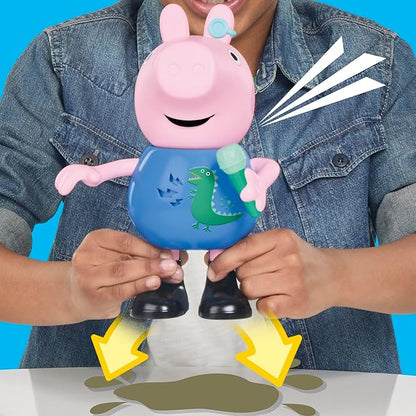Peppa Pig Joke &amp Sing George 8-Inch Figure Musical Toy with 50+ Sounds and Songs Basket Stuffers Preschool Toys for Girls and Boys Ages 3+