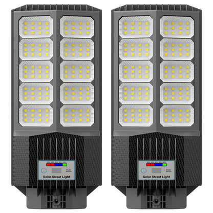 Jadisi Solar Street Light, Dusk-to-Dawn Waterproof LED Solar Street Lights Outdoor with Pole Mount,9000W IP67,7000K, High Lumen Outdoor Lighting for Driveway, Farm, Street & Parking