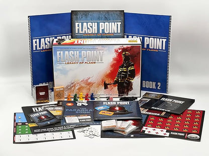 Flash Point: Legacy of Flame Board Game – Cooperative Legacy Game for 1–6 Players Ages 10+ 60-Min Campaign Play – Firefighter Strategy Game by Indie Boards &amp Cards