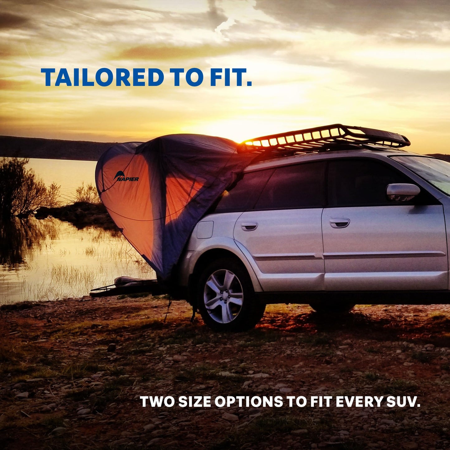 Napier Sportz Cove | SUV Tailgate Tent with Awning | Fits Small to Large SUVs | Easy 5-Minute Setup | Sun Protection & Privacy Shelter for Camping, Tailgating, Road Trips