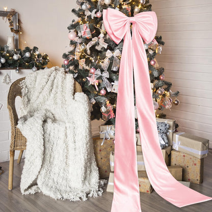 Skiennix Giant Satin Bow | Large Wedding & Party Decoration - Pink Arch & Wall Decor