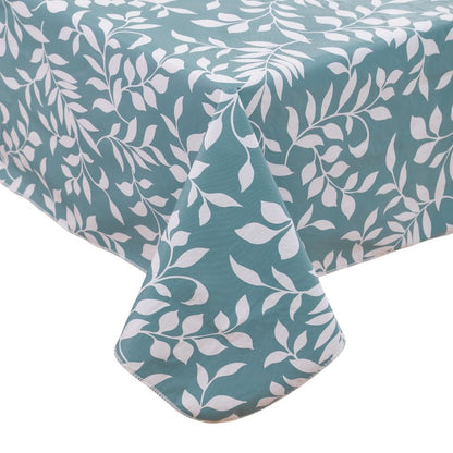 Walrus Heavy Duty Vinyl Tablecloth with Flannel Backing Waterproof Oil-Proof Plastic Table Cloth Stain-Resistant Wipeable Rectangle or Square Table Cover for Indoor and Outdoor (Branch, 54X54 Inch)