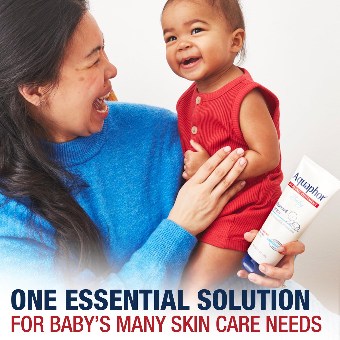 Aquaphor Baby Skin Care Essentials Gift Set with Baby Wash and Shampoo (16.9 Fl Oz) + Healing Ointment for Chapped Skin and Drool Rash (7Oz) + Diaper Rash Cream (3.5Oz), Hypoallergenic