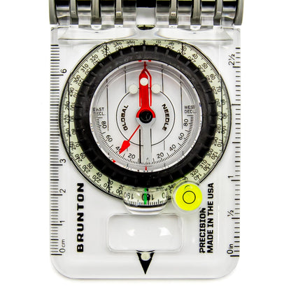 Brunton TruArc 20 Luminous Expedition Compass – Glow in the Dark Sighting Tool with Protective Boot – Global Needle & Clinometer – Night Navigation for Search & Rescue
