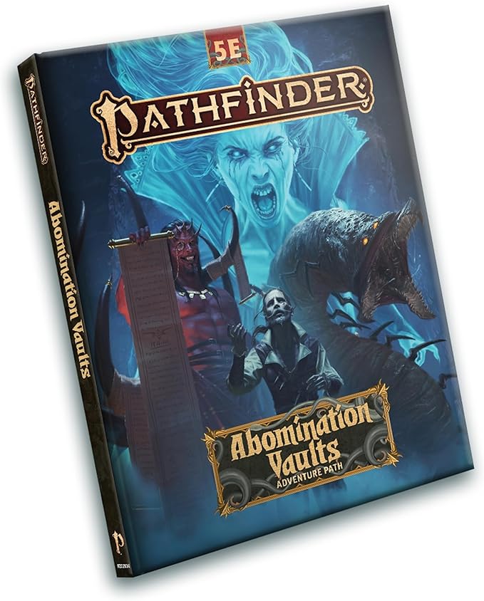 Pathfinder Abomination Vaults for 5E Hardcover - Complete Megadungeon Campaign Fifth Edition Compatible RPG