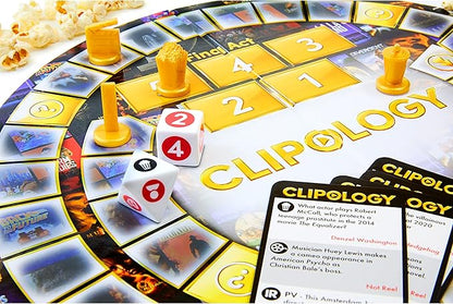 Clipology Game - The Premier Streaming Board Game Featuring Real Clips From The World's Best Movies &amp TV Shows | Movie Trivia Game
