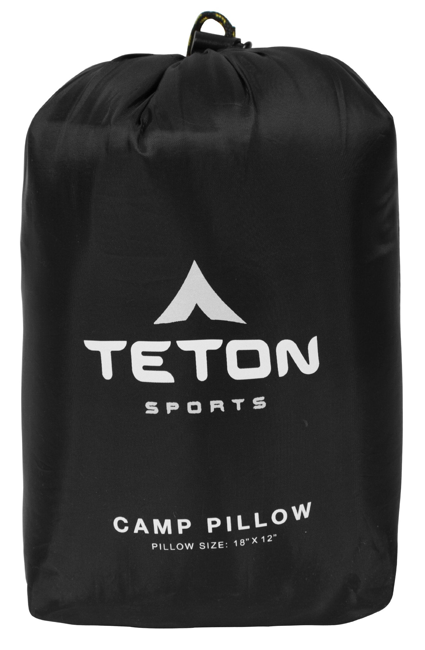 TETON Sports Camp Pillow; Great for Travel,Camping and Backpacking; Washable,Black,(Pack of 12)