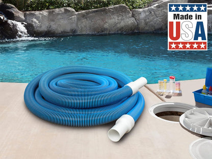 Poolmaster Manual Pool Vacuum Hose - 30 Ft Kink-Free Heavy Duty Cleaner for Inground & Above Ground Pools