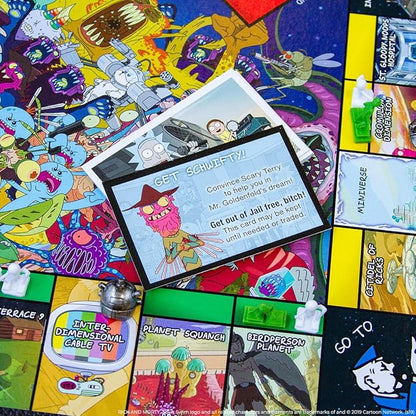 Monopoly Rick &amp Morty Board Game | Collectible Monopoly Game Based On Adult Swim Series Rick &amp Morty | Officially Licensed Rick &amp Morty Board Game