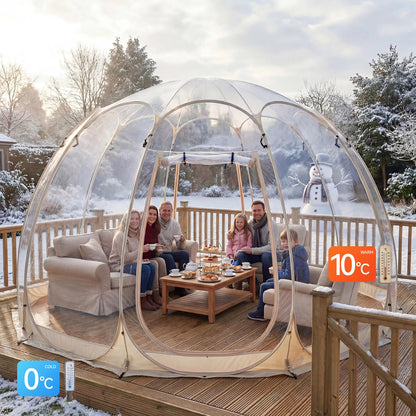 Pop-Up Bubble Tent,A Big Tent that Can Accommodate 12 People,is Cold-Proof, Wind-Proof and Rain-Proof, Suitable for Outdoor Parties and Activities in Cold Weather
