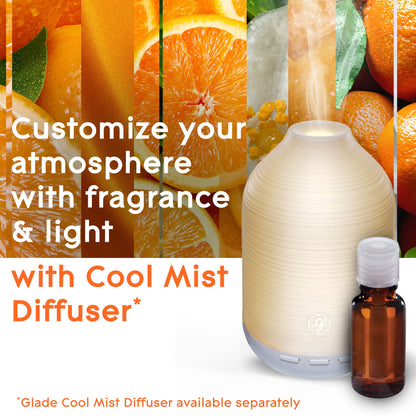 Glade Aromatherapy Diffuser & Essential Oil, Air Freshener for Home, Choose Calm Scent with Notes of Lavender & Sandalwood, 0.56 Fl Oz