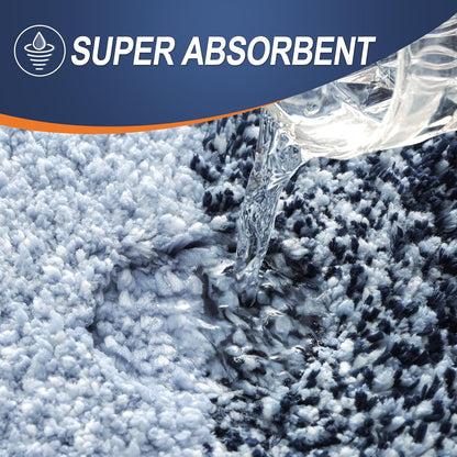 OLANLY Bathroom Rugs - Extra Soft Microfiber Mat, Quick Dry & Machine Washable - 30x20, Navy Blue