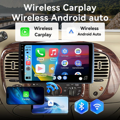 Android 14 Car Stereo Radio Compatible with Ford F150 1997-2003 Expedition 1997-2002 Wireless CarPlay & Android Auto AHD Backup Camera Upgrade 9" Touch Screen GPS WiFi FM Bluetooth 2+64G (Inches, 9)