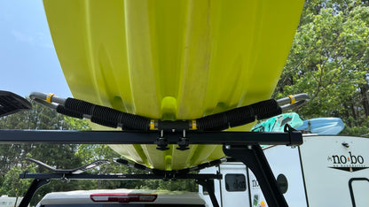 Suspenz Kayak Roof Rack with Tie Down Straps, EZ Roller V-Rack Car Top Carrier Mount for Kayak Canoe SUP (44-0166)