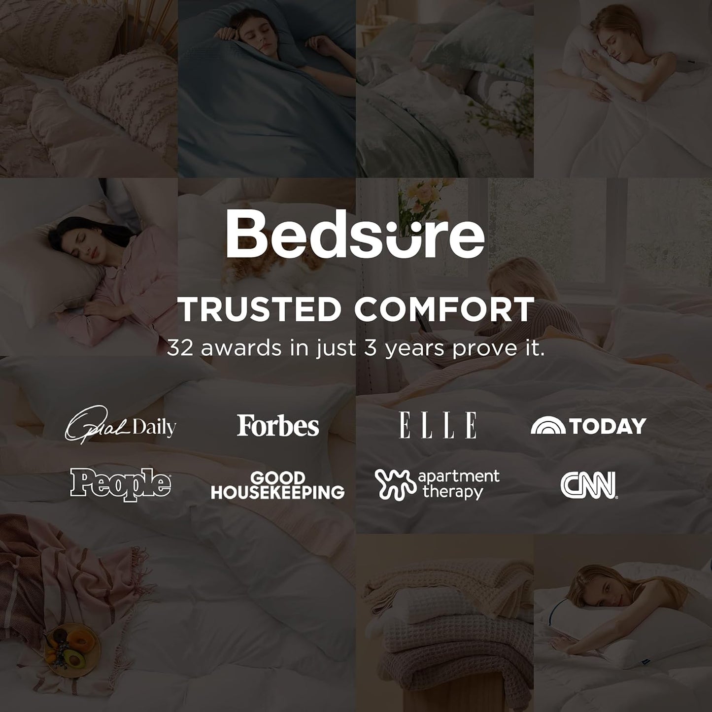 Bedsure Khaki Duvet Cover Set - Extra Soft King Size 3-Piece Bedding, 104x90 Inches with Zipper Closure & 2 Pillow Shams