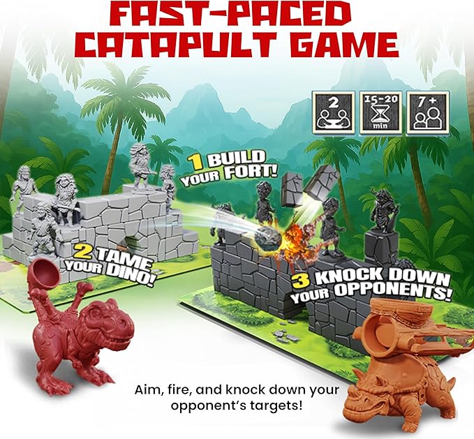 Catapult Feud – Base Game Expansions and Accessories (Dino Pack Expansion)