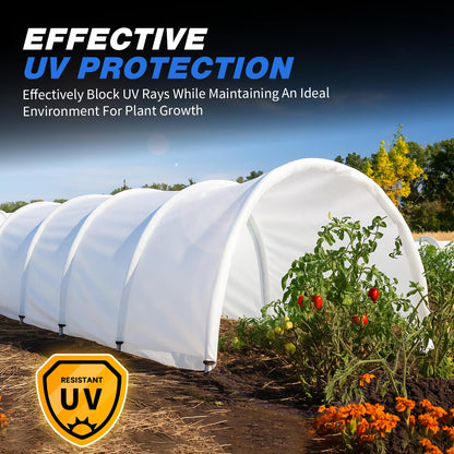Crawldryer White Plastic Sheeting, 16 Mil 10' x 100', Crawl Space Vapor Barrier, White Vapor Barrier, Plastic Sheeting Heavy Duty, Polyethylene Plastic Rolls for Garden, Crawlspace, Basement, White