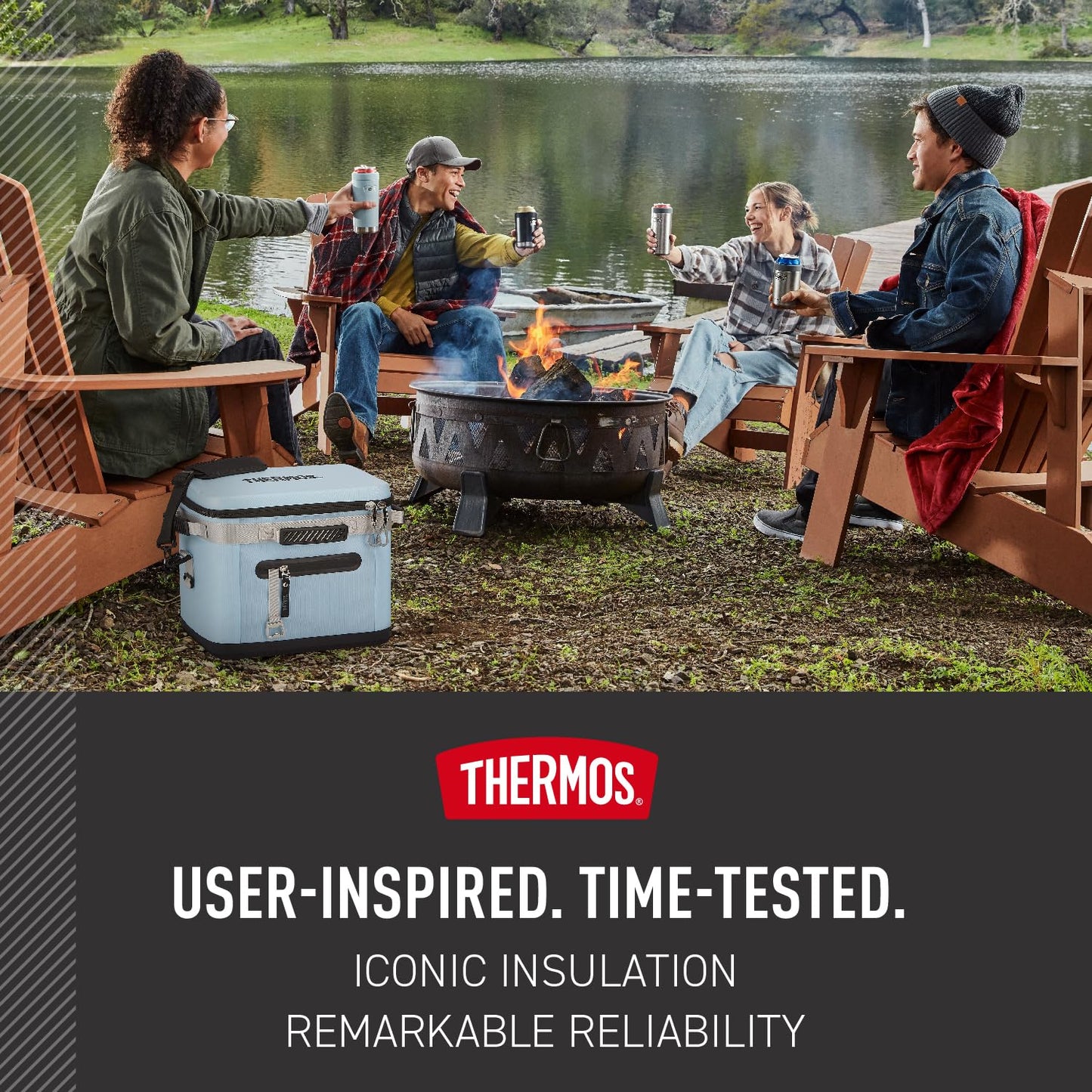 THERMOS ICON Series, 24 Can Cooler, Glacier